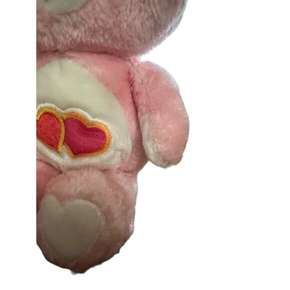 CARE BEAR Vintage 1983 Kenner Plush Love A Lot Bear Pink 13" Stuffed Animal Toy - Picture 7 of 9